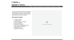 Desktop Screenshot of corsica-productions.com